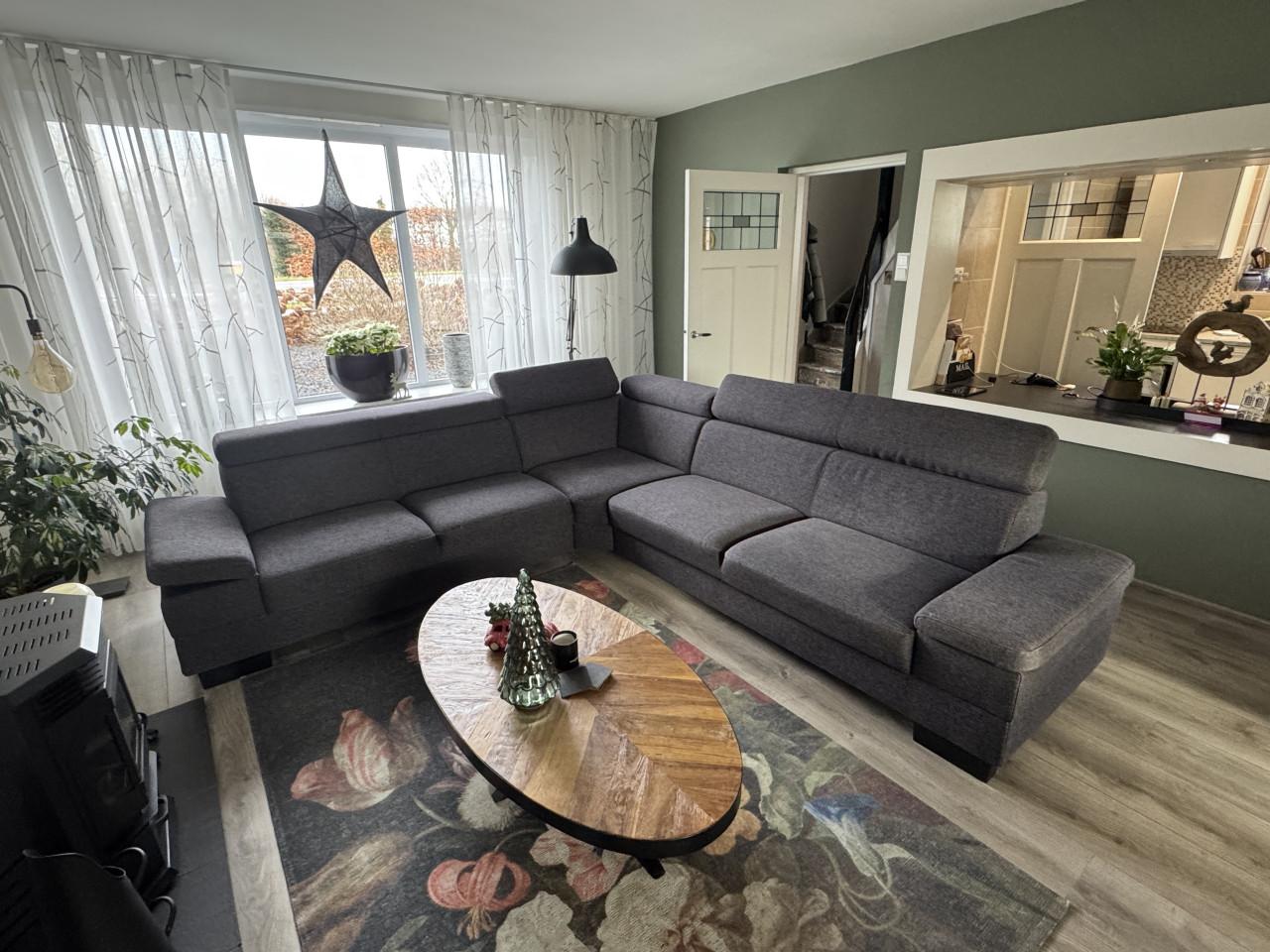 Hoekbank grijs 300*275