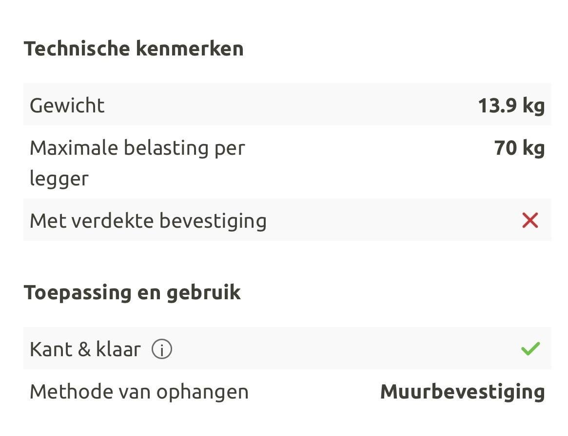 Sencys Stellingkast 187x120x40cm - Nieuw in doos