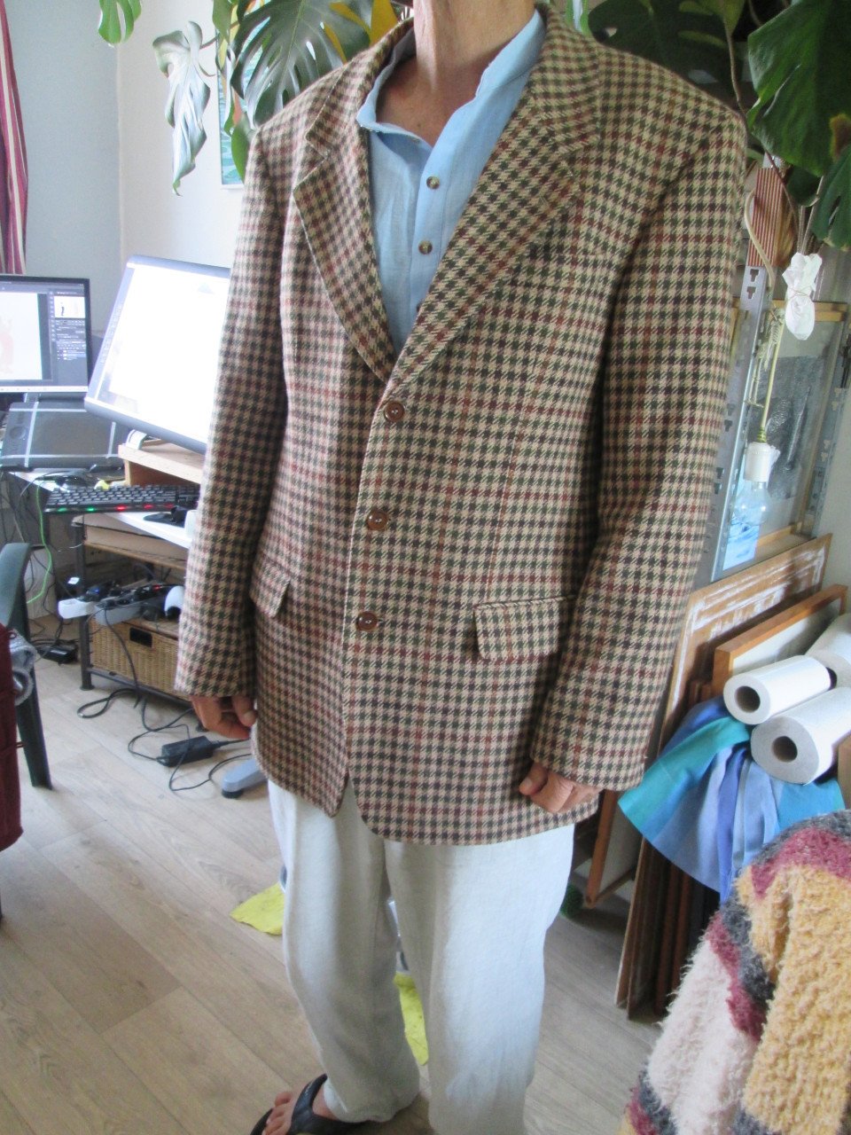 Wollen herenblazer