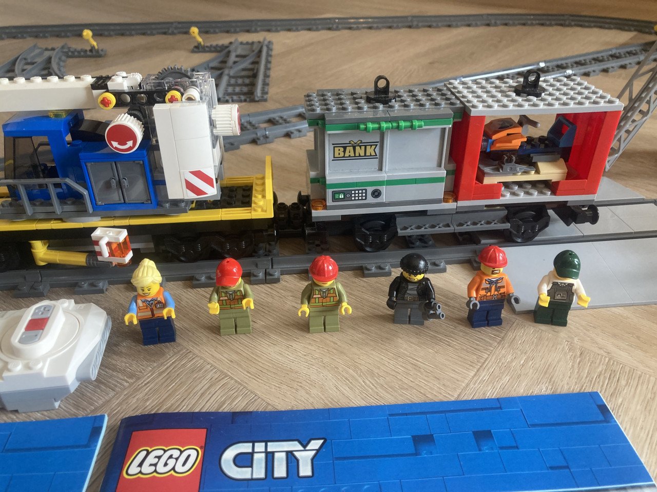 Lego Trein 60198 met twee sets extra rails
