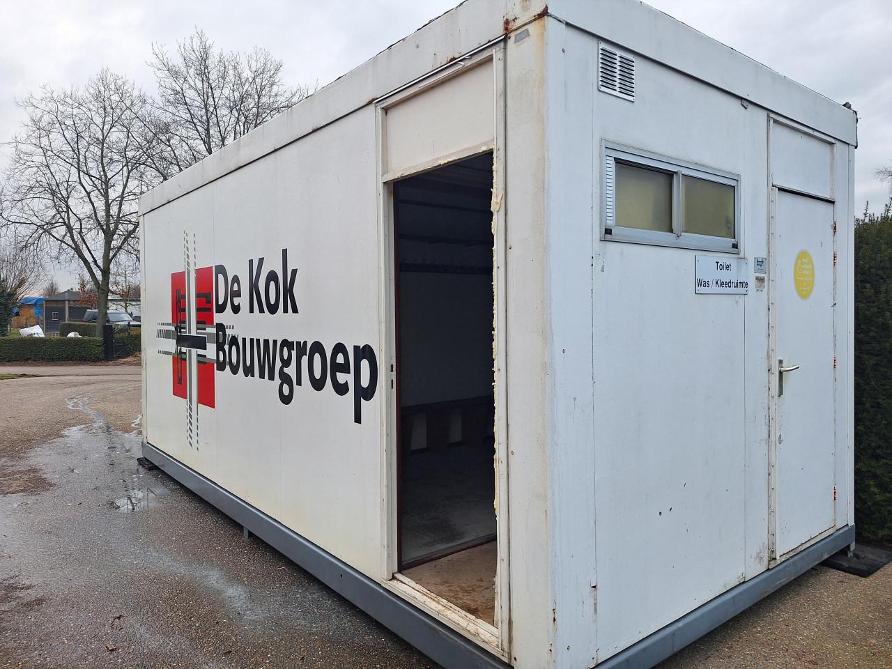 Sanitairunit geïsoleerd, bouwkeet, wcunit, schaftkeet, kantoorunit, keet