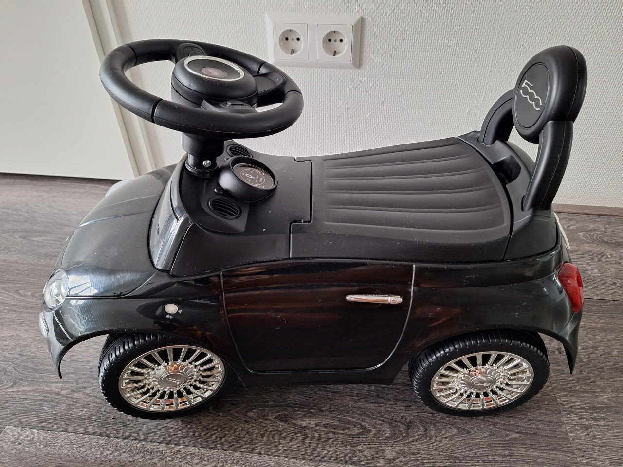 Fiat 500 loopauto zwart