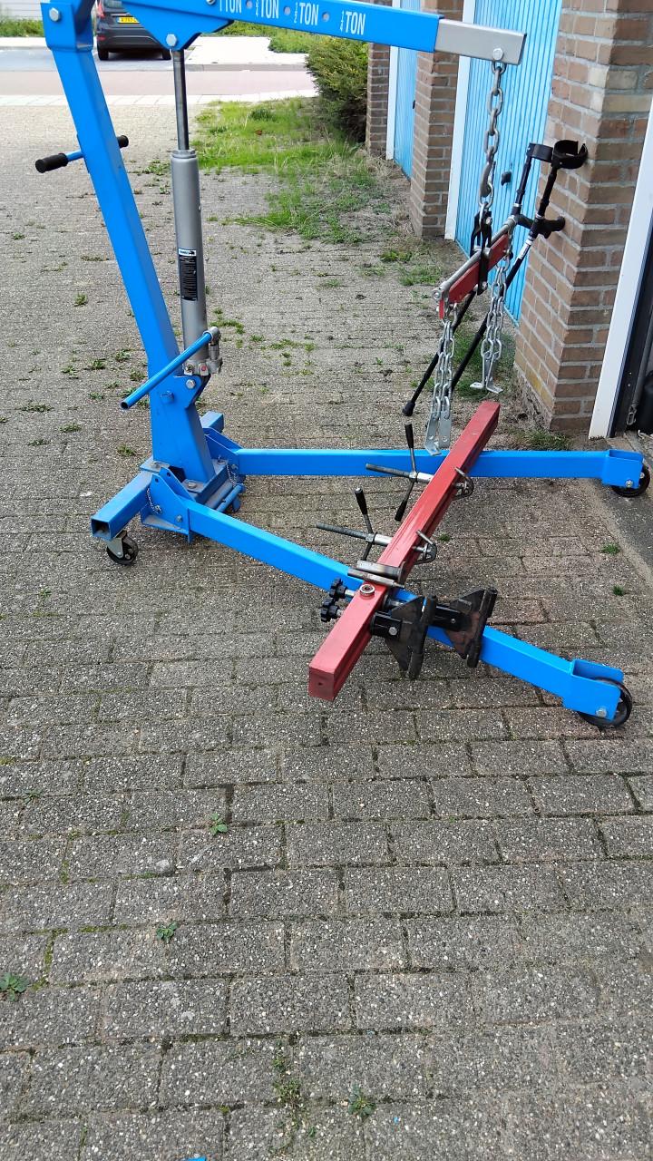 Opvouwbare kraan met versnellingsbak brug en balancer