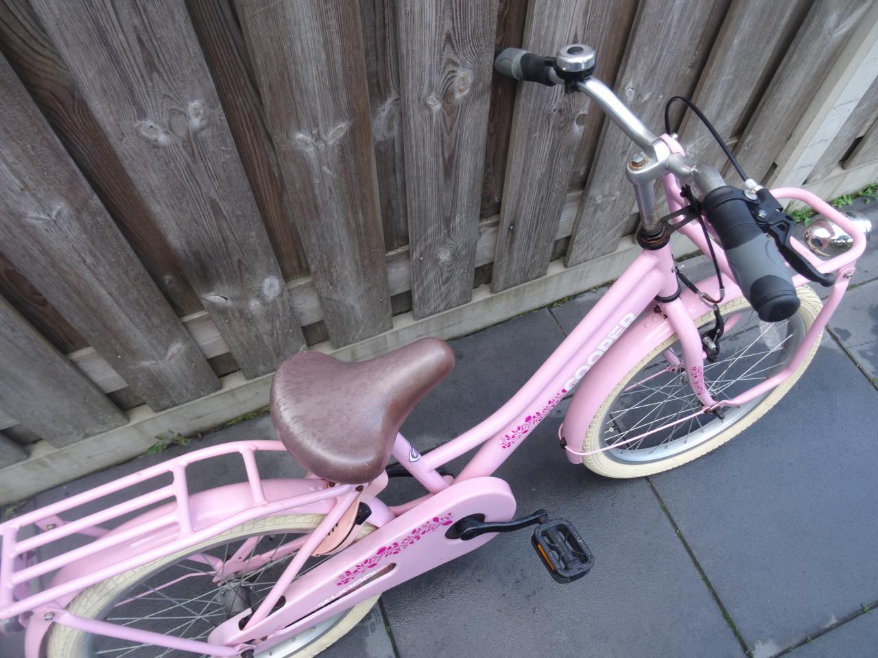 🌸 Te koop: Popal Cooper 20-inch kinderfiets – Roze 🌸