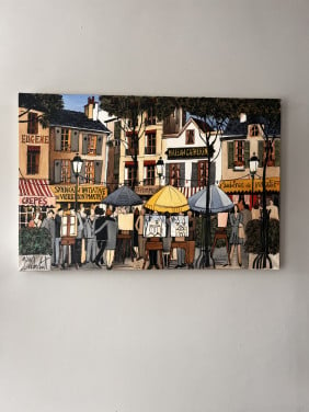Olie schilderij Franse schilder Guy Nochet Parijs 2001