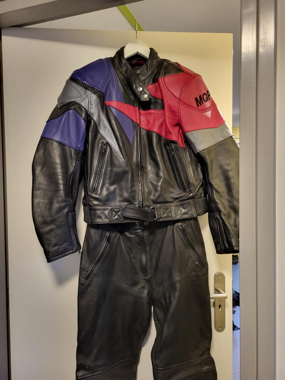 Leren combi motorpak