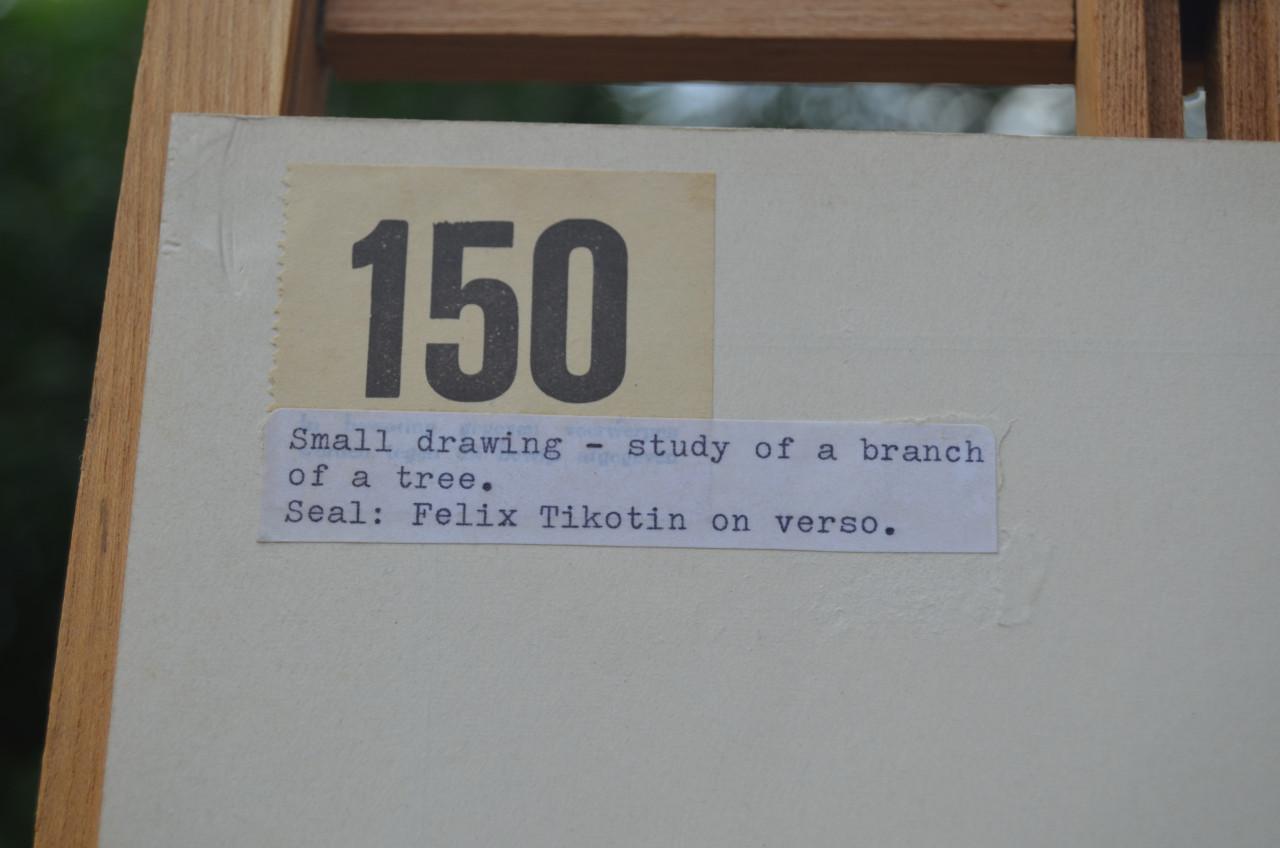 Schitterende oude Japanse tekeningen in passe-partout (2)