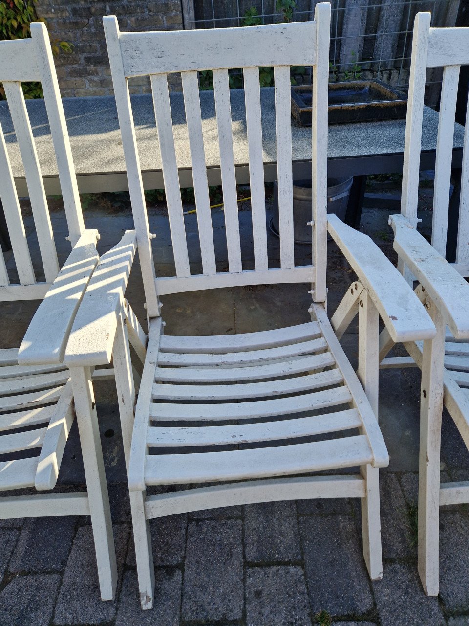 Hardhouten tuinstoelen