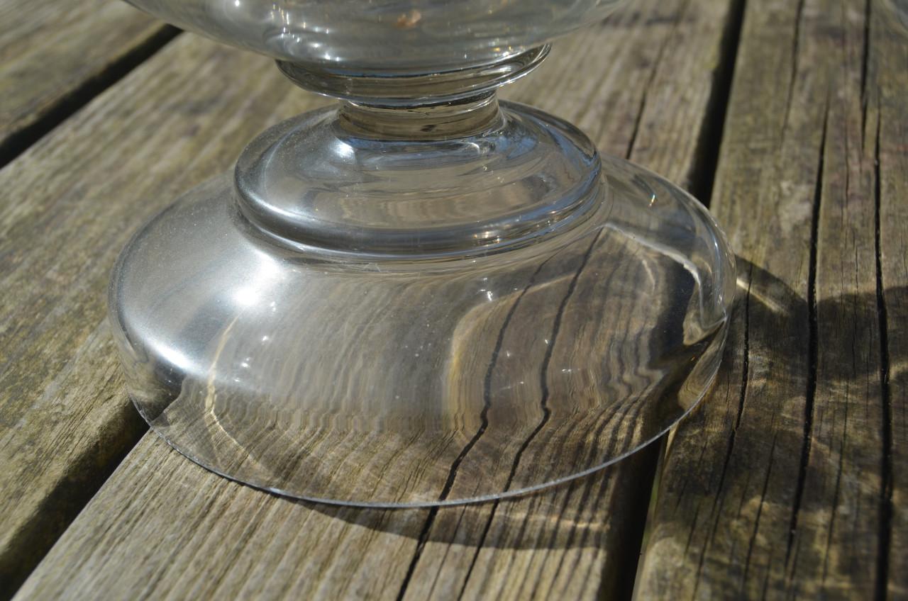 Fraaie glazen punchbowl bak / pot / bowl