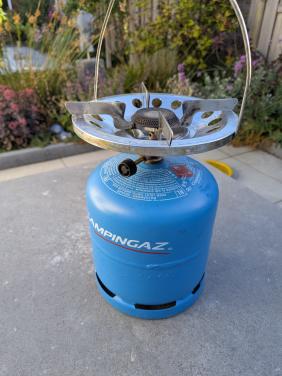 Campinggaz 907 fles met kookbrander