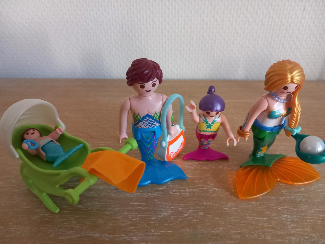Playmobil zeemeerminnen met baby en peuter setnr 70100