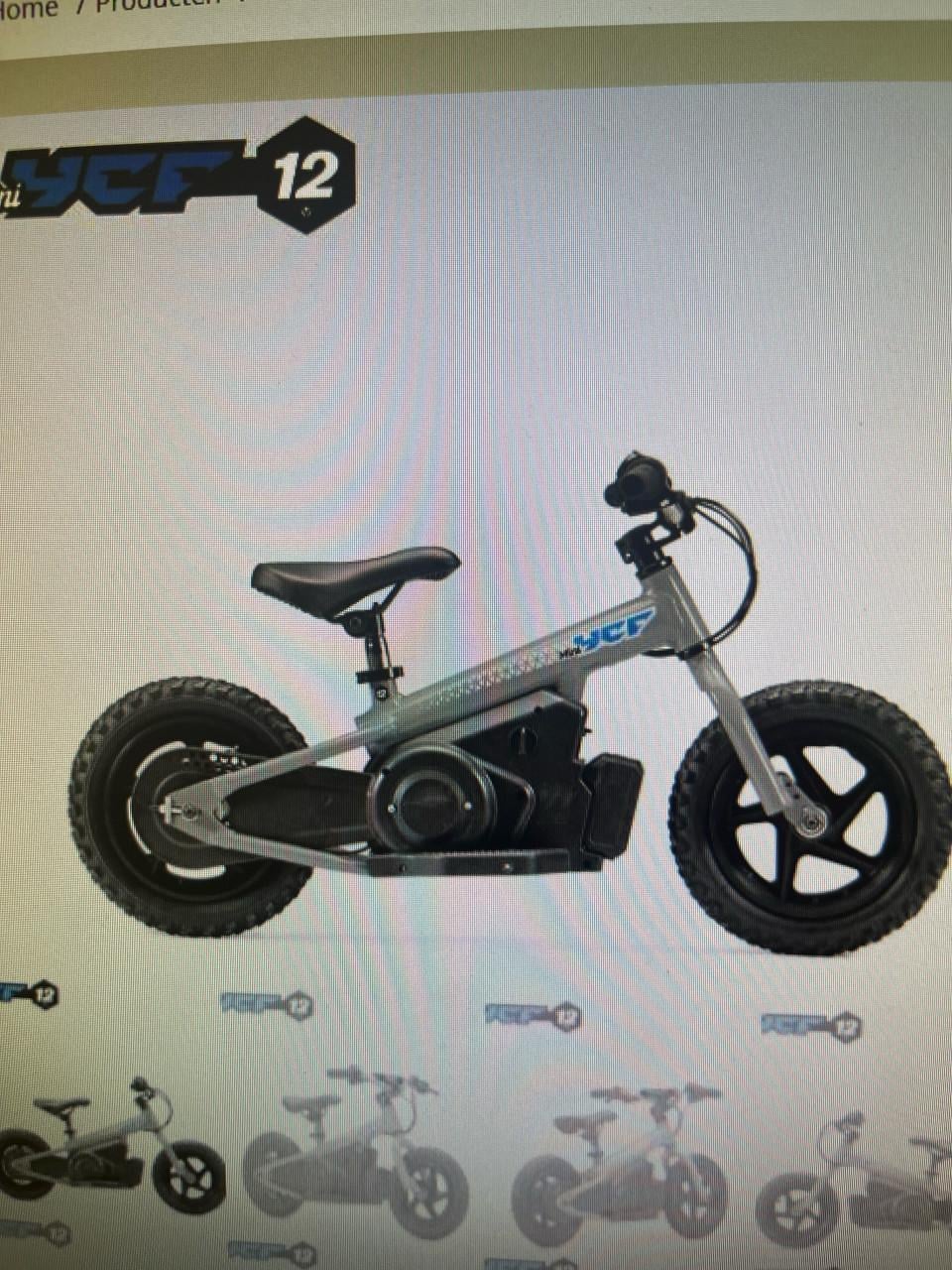 Nieuwe YCF elektrische loopfiets 3-5 jarige