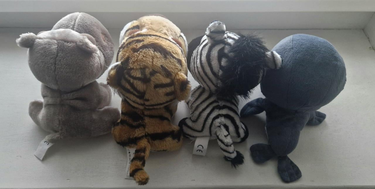 4 knuffeldieren Big Headz