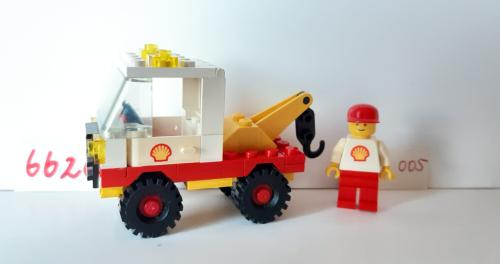 Lego 6628 sleepwagen Shell met minifiguur Shell: vintage