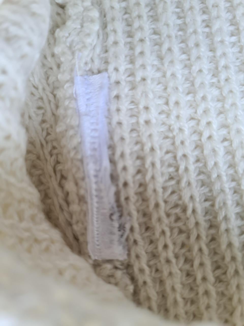 Ecru dun gebreide trui van Everme Maat M