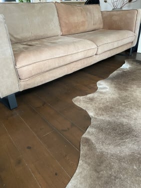 Bankstel 3-zits kleur licht bruin/ cognac