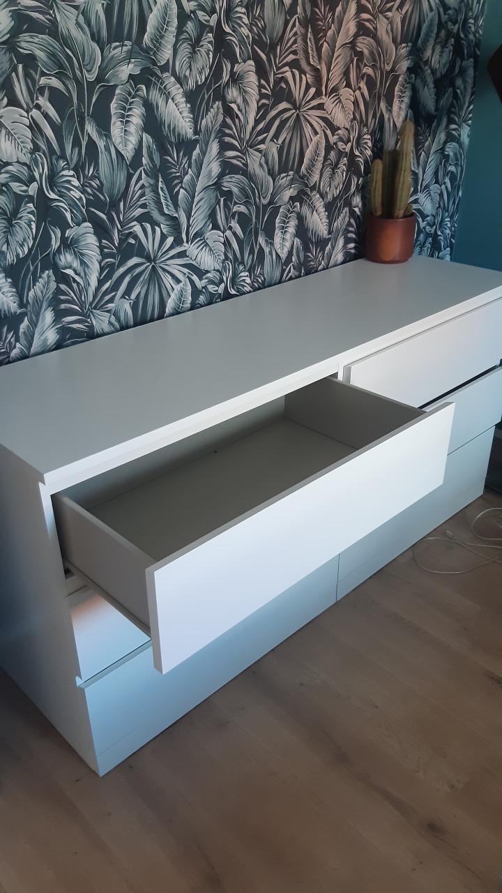 Commode kast wit met lades