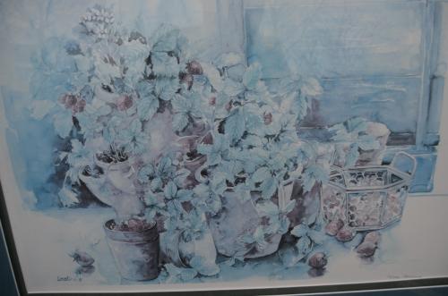 Grote litho Coraline Bäcker gesign. genummerd, gedateerd