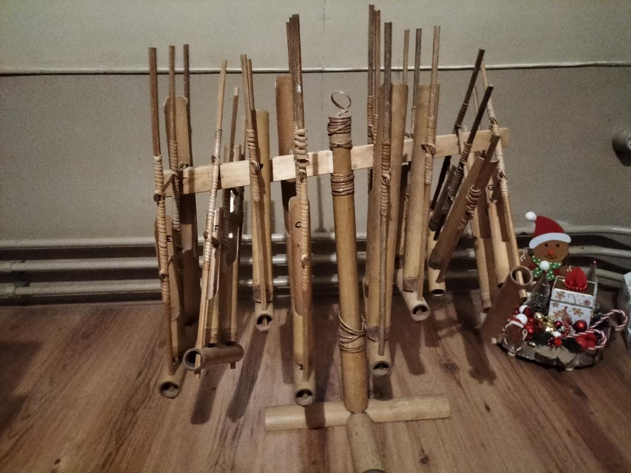 Indonesisch instrument van bamboe