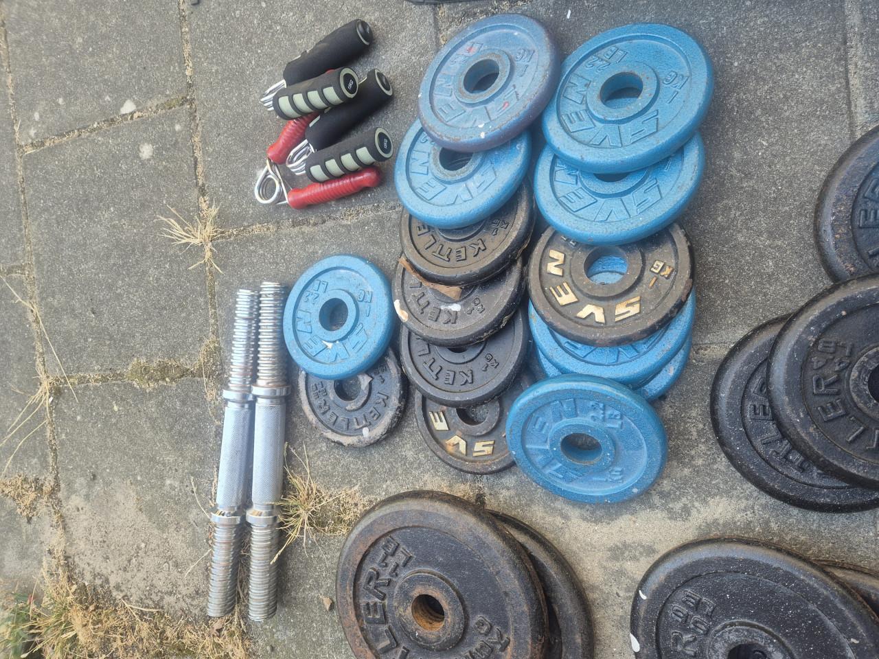 Complete Gietijzeren Halterset 50 kg – Kettler/Sven (incl. Accessoires)