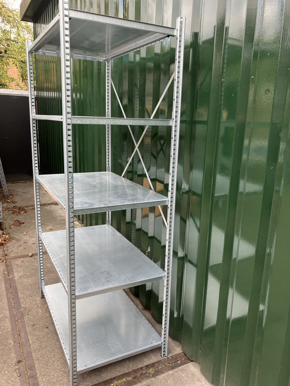 5 Meter magazijnstelling verzinkt 60 cm diep