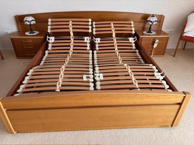 Mooi kersenhouten 2 persoons bed