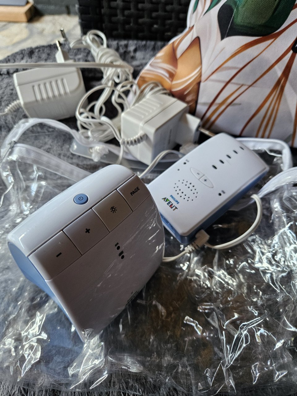 Mooi werkend Philips AVENT SCD510 DECT Babyfoon met 2 adapters...