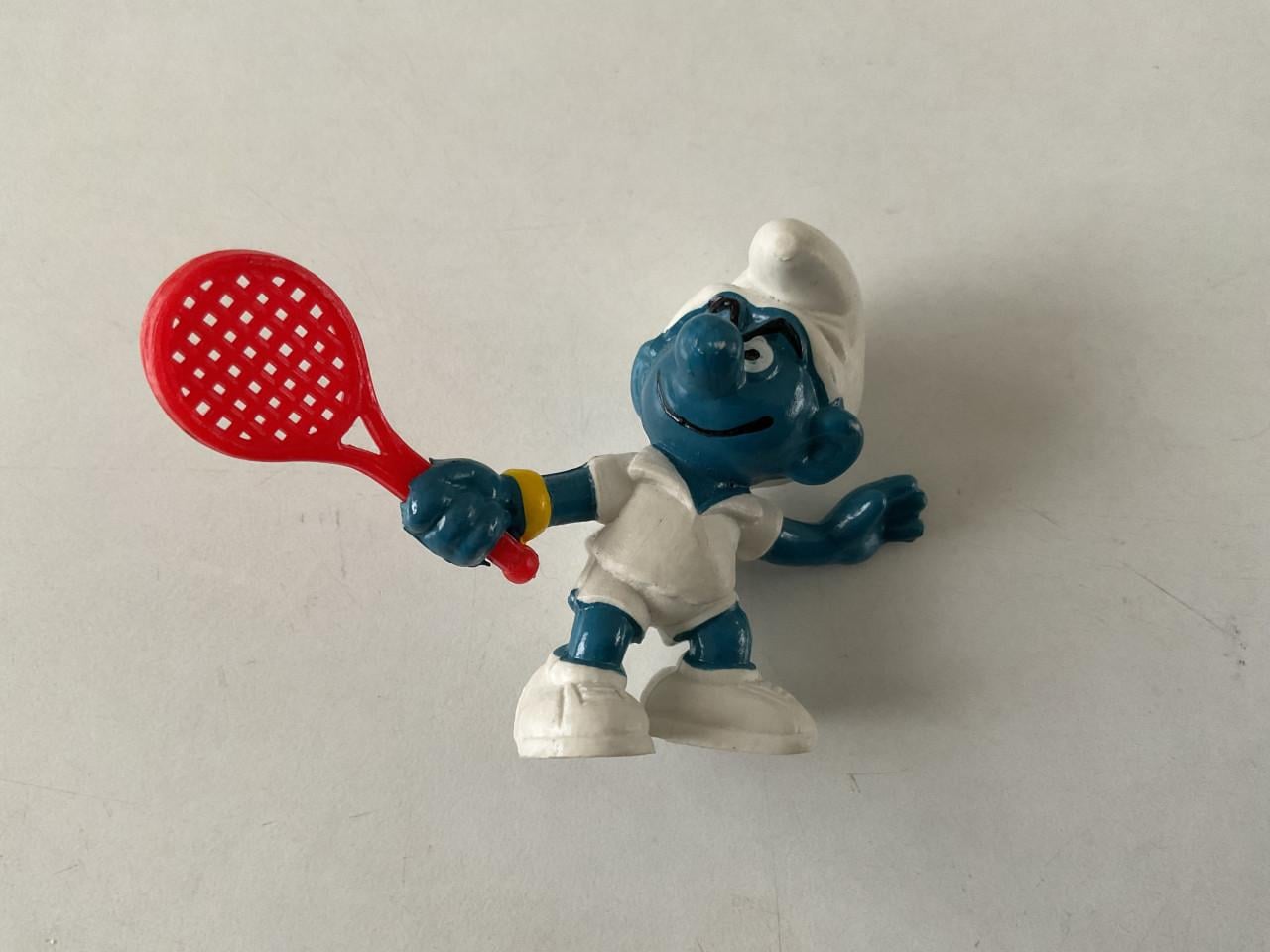 Verschillende Smurfen.    Schleich/Peyo.   Materiaal: rubber. Hoogte: 5 cm.