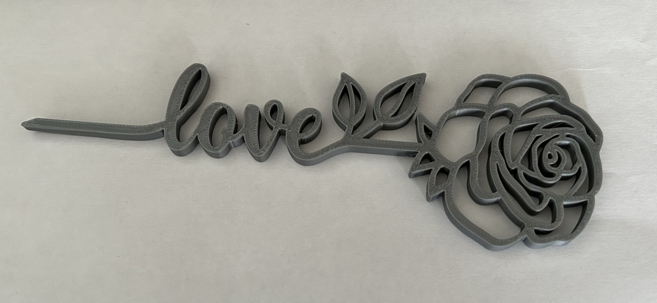 3D printing “Liefdes” cadeaus.