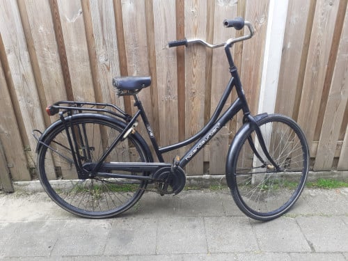Oude Omafiets HOLLANDIA met Lepper zadel