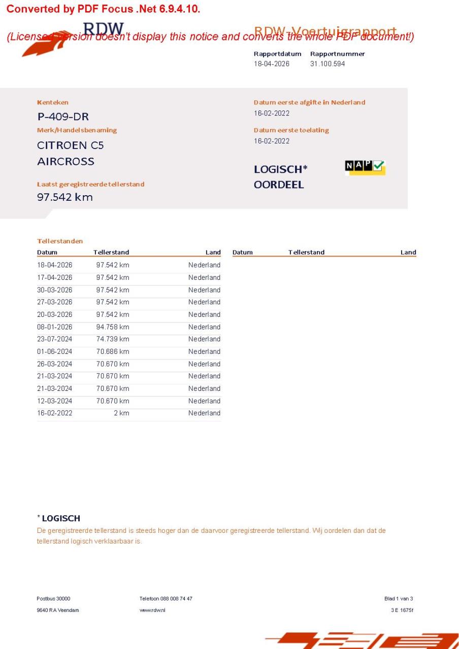 Citroen C5 Aircross business 1.2 pt-130pk s&s automaat (t8)| navi | bt |cru