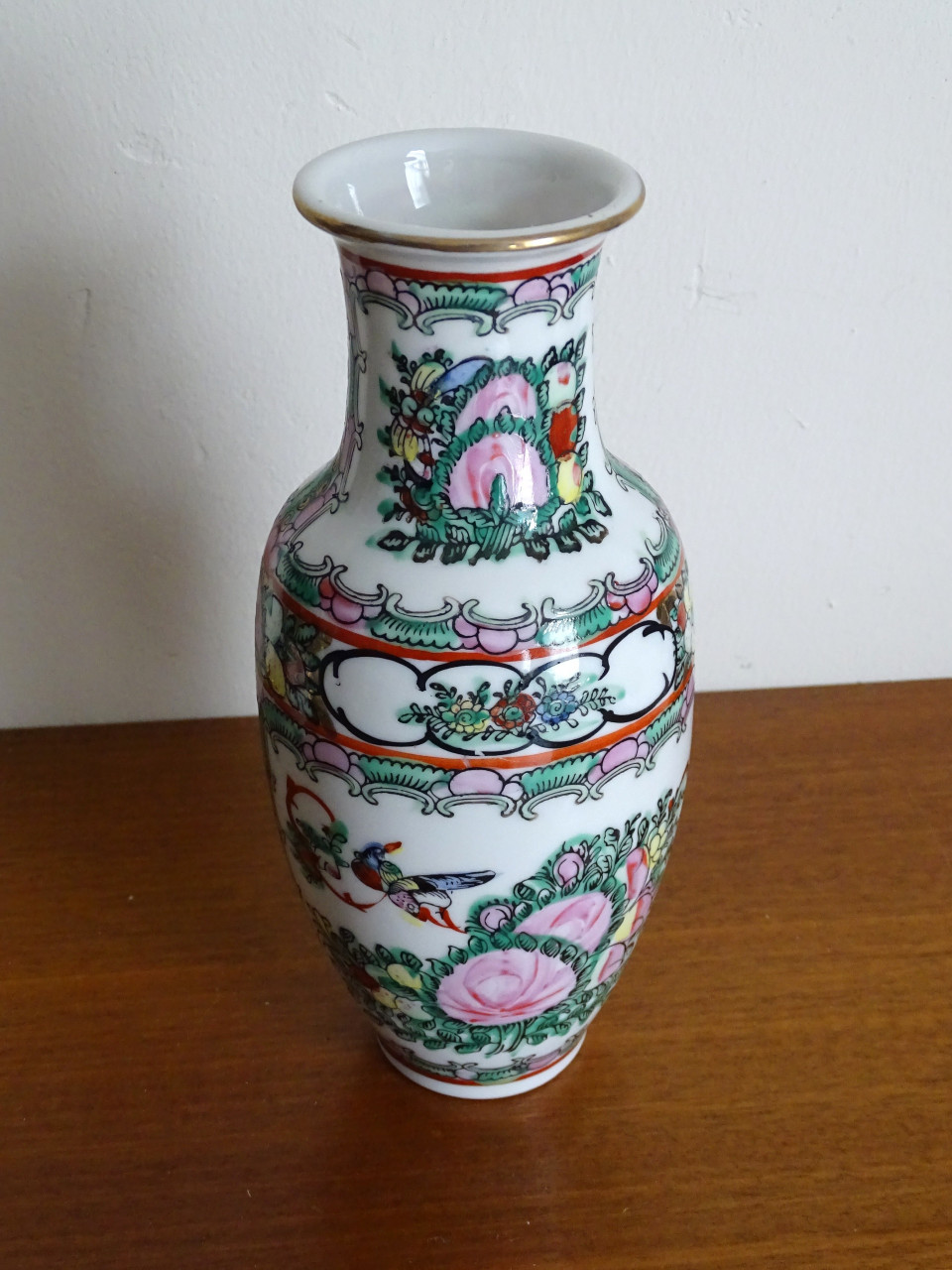 Vaasje China Famille Rose Porselein Chinees Vlinders
