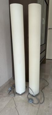 2 vloerlampen (gebruikt), 1.20 m hoog