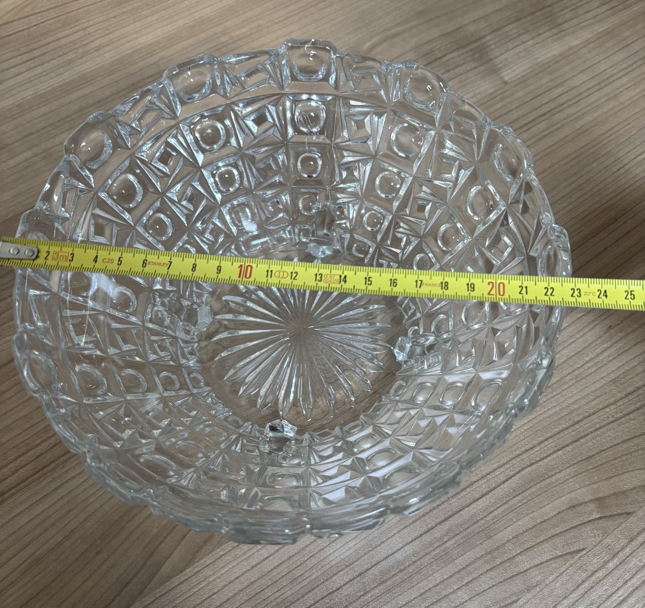 Glazen schaal 22x11 cm