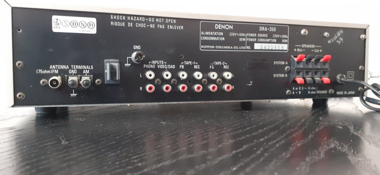 Denon DRA 350 Stereo AM/FM  Receiver