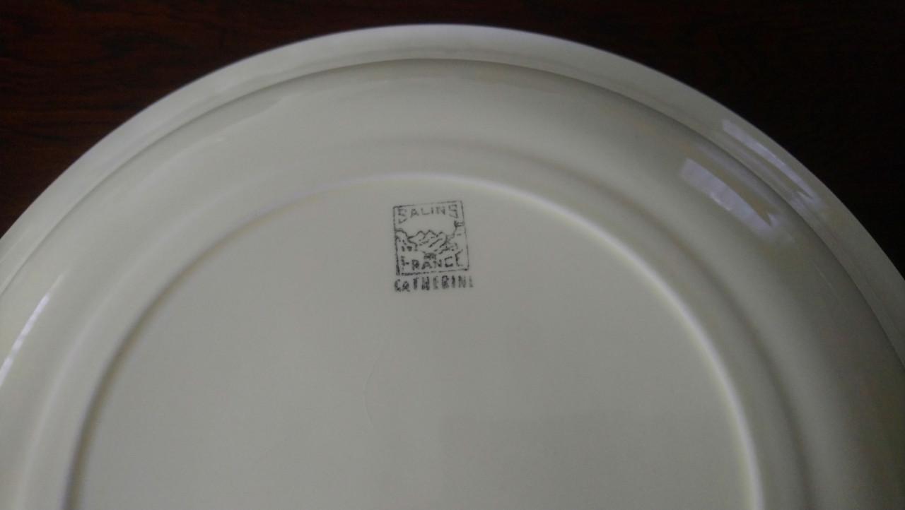 Set van 2 vintage Franse schalen Salins servies Catherine