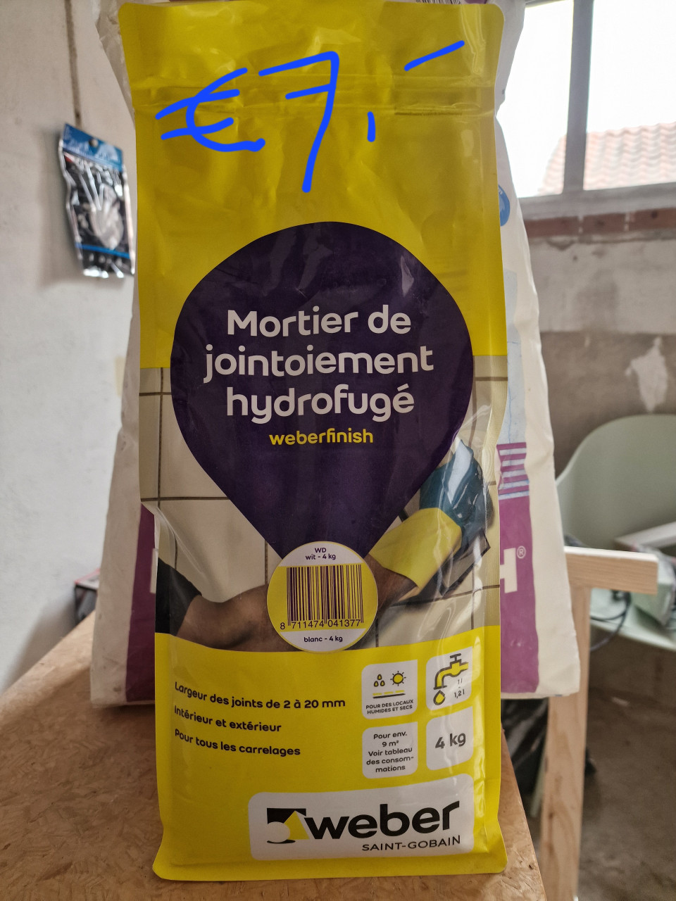 Klus materiaal Knauf, Weber