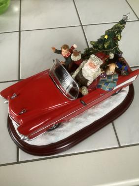 Santa in car music box