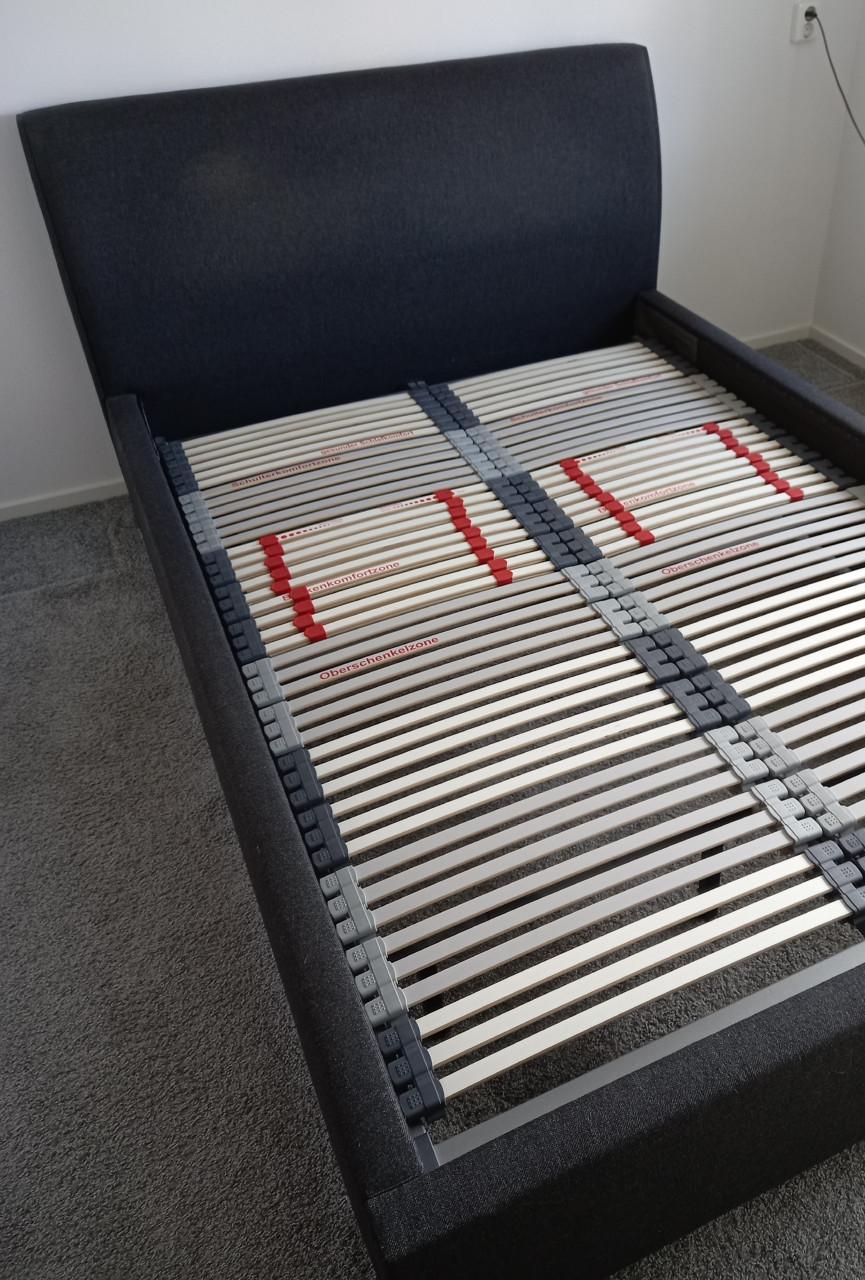 2-persoonsbed  200 x 140 ( Beter Bed ) Anthracite stof
