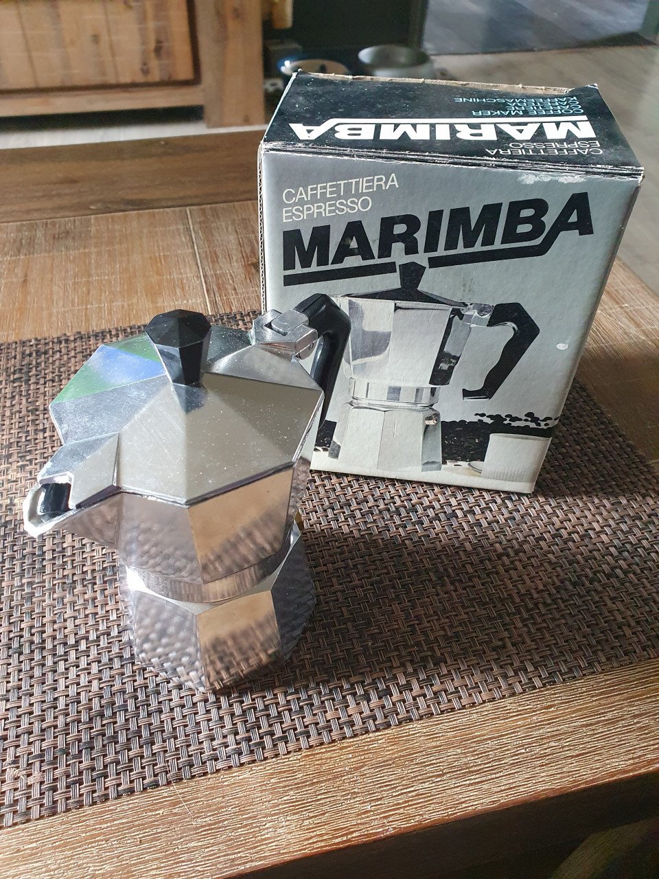 Nieuwe espresso percolator (marimba made in italy)in doos...
