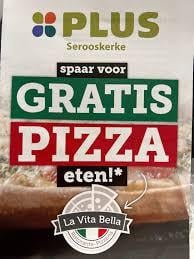 Spaarkaart voor 2de pizza gratis Oostkapelle