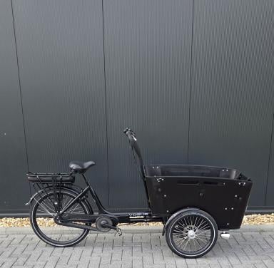 Prachtige Vogue Carry 3 Elektrische Driewielbakfiets  Matzwart (2392 km)