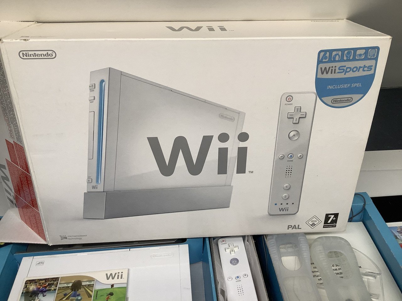 Complete Nintendo Wii spelcomputer in originele doos met extra ….