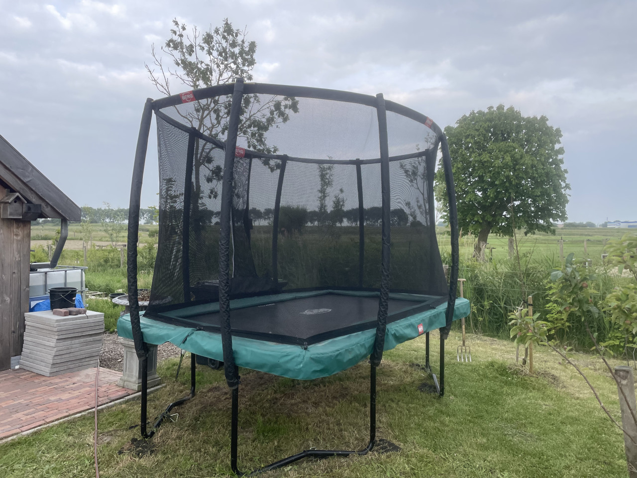 Trampoline Berg rechthoek 330x220