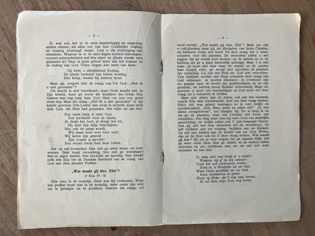 Boekje 12 vragen van God den Heiland