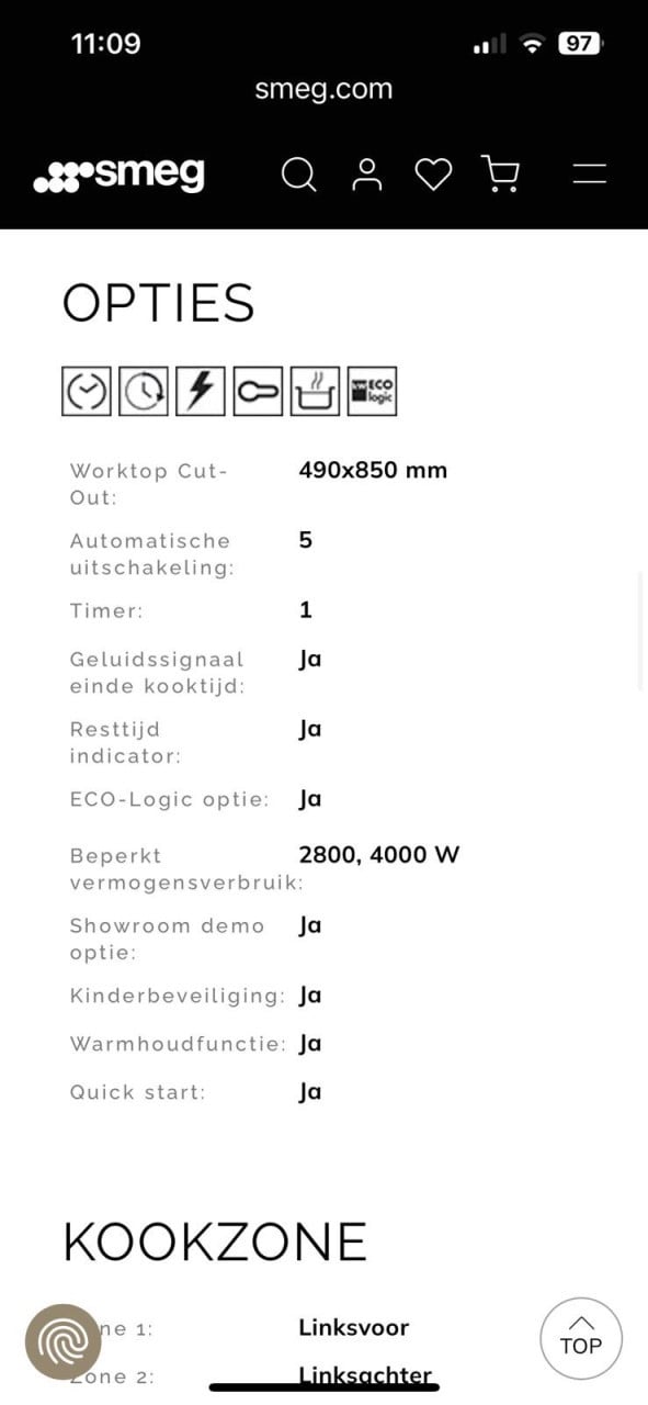 Keramische kookplaat