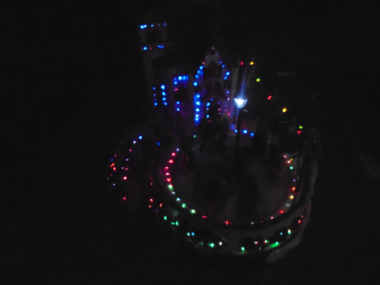 Schaatsbaan met licht en geluid