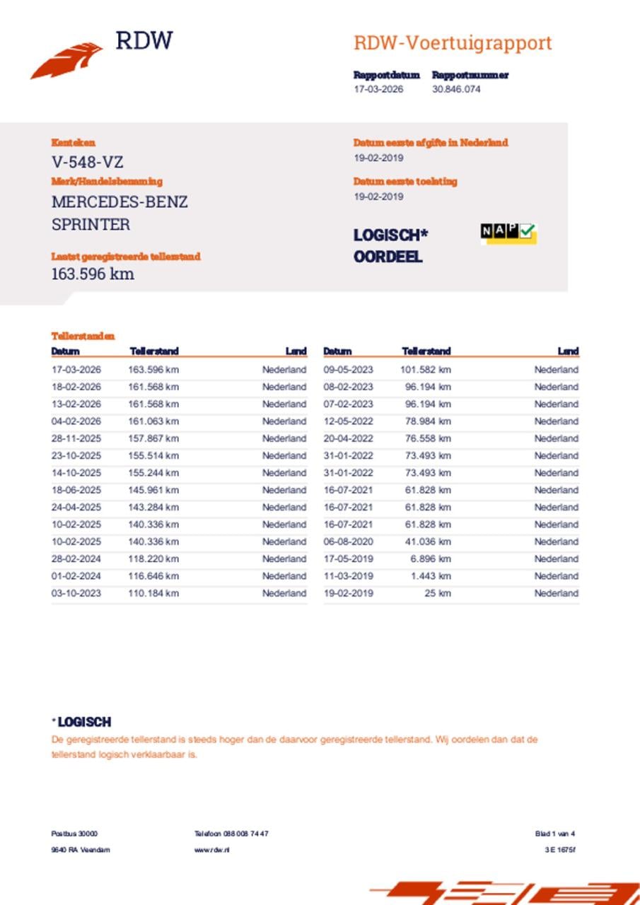 Mercedes-Benz Sprinter 311 2.2 cdi l2h1