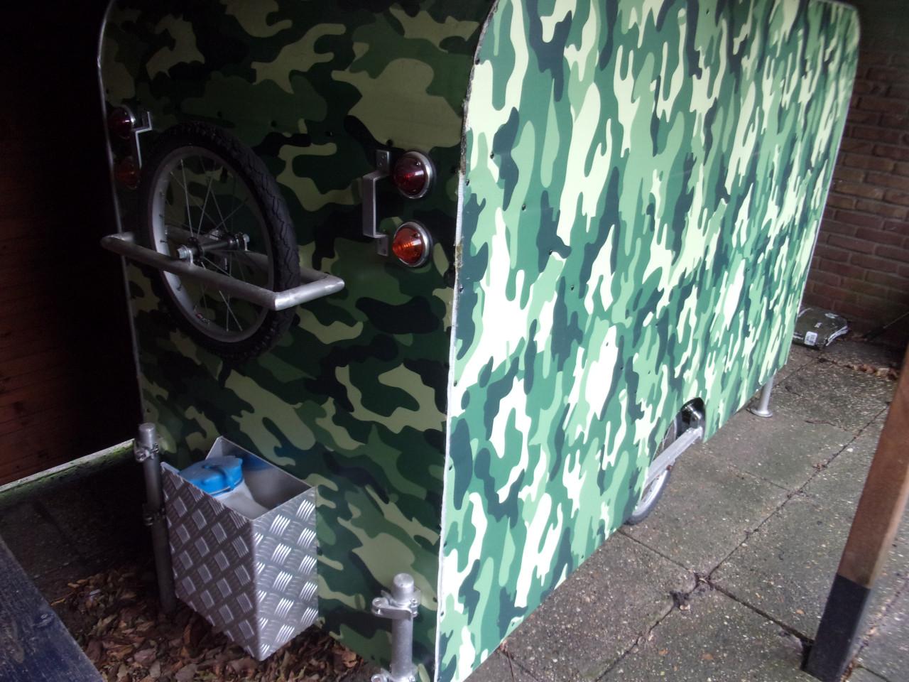 Fietscaravan met aluminium frame