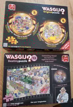 2 WasGIj puzzels in één, +1 gratis voor € 12,50.